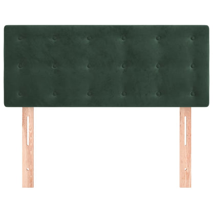 Cabeceira de cama veludo 80x5x78/88 cm verde-escuro