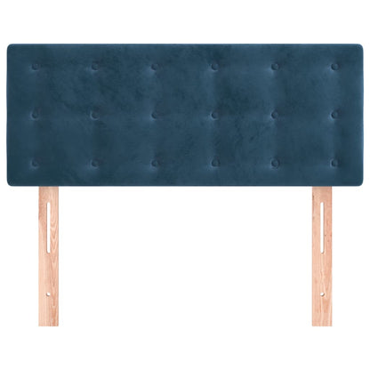 Cabeceira de cama veludo 80x5x78/88 cm azul