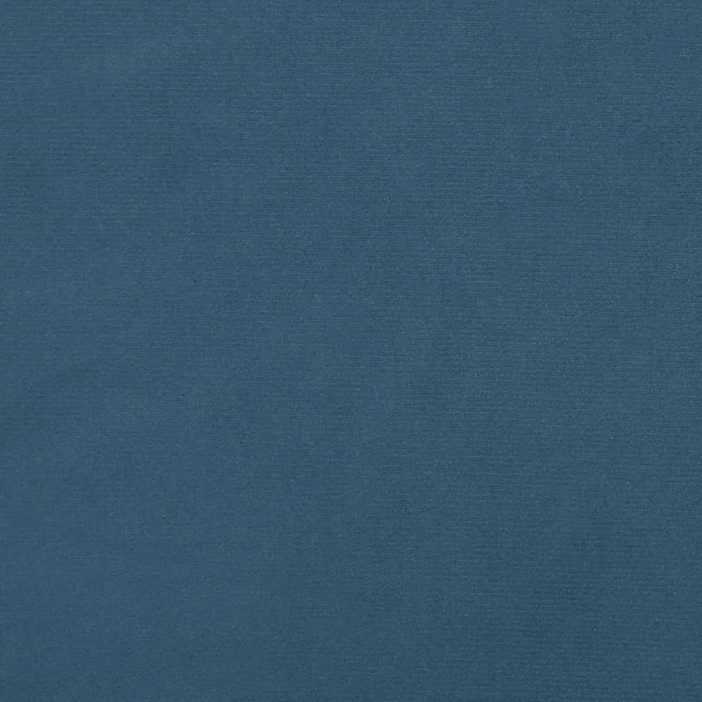 Cabeceira de cama veludo 90x5x78/88 cm azul-escuro