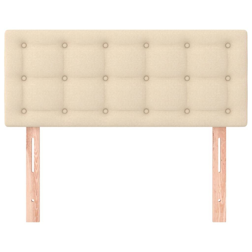 Cabeceira de cama tecido 100x5x78/88 cm creme