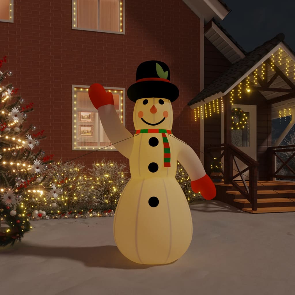 Boneco de Neve Insuflável com Luzes LED - 370 cm - XXL