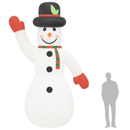 Boneco de Neve Insuflável com Luzes LED - 455 cm - Super XXL