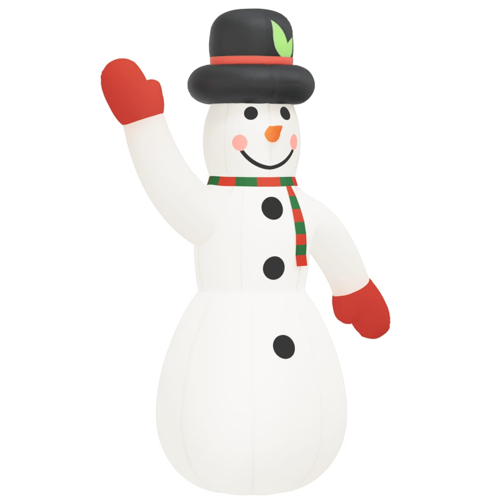 Boneco de neve insuflável com luzes LED 620 cm