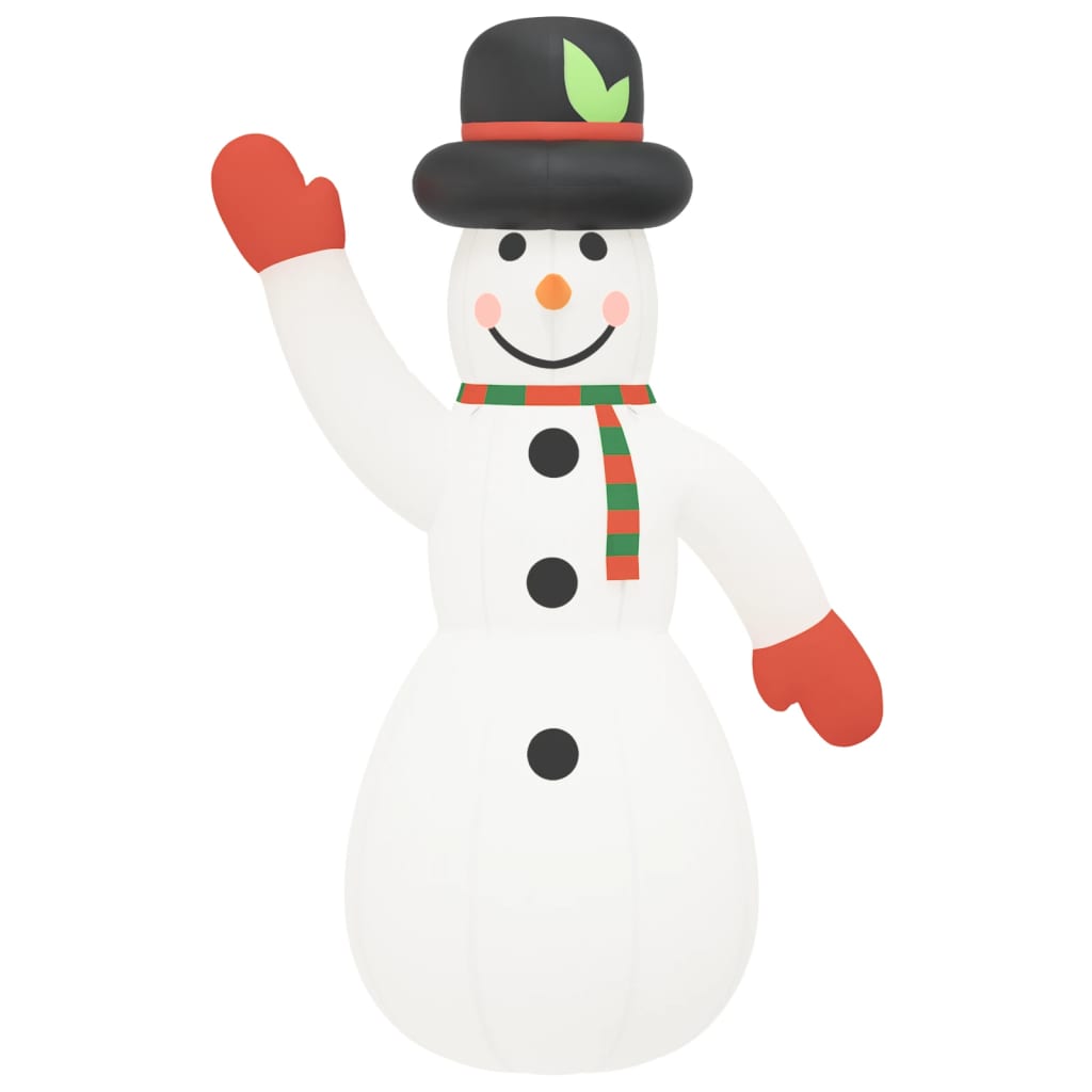 Boneco de neve insuflável com luzes LED 620 cm