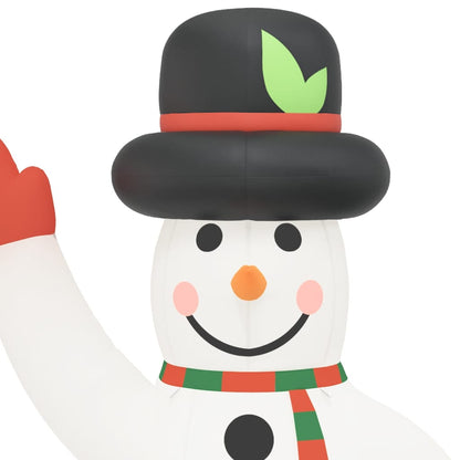 Boneco de neve insuflável com luzes LED 620 cm