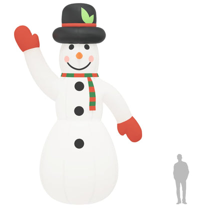 Boneco de neve insuflável com luzes LED 805 cm