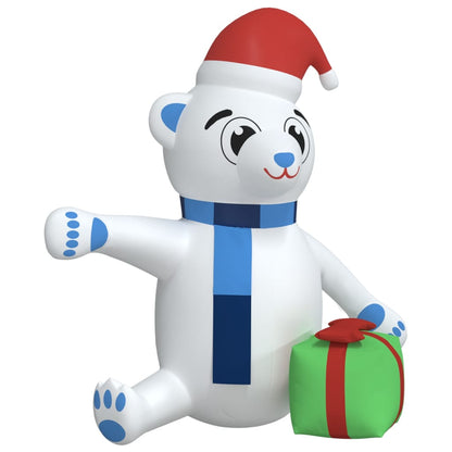 Urso de Natal insuflável com luzes LED 180 cm