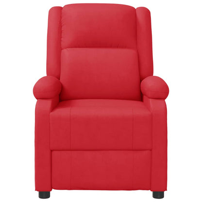 Cadeira de massagens couro artificial vermelho