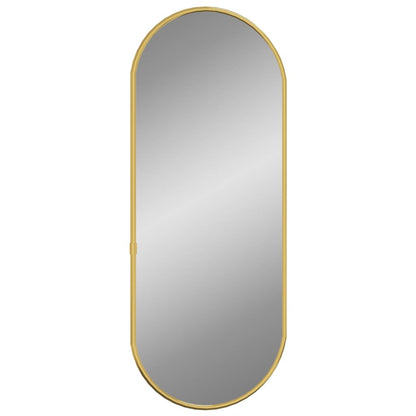 Espelho de parede 50x20 cm oval dourado