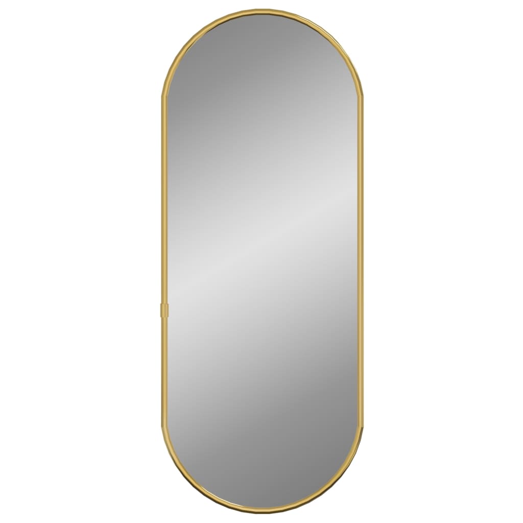 Espelho de parede 60x25 cm oval dourado