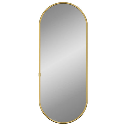 Espelho de parede 60x25 cm oval dourado