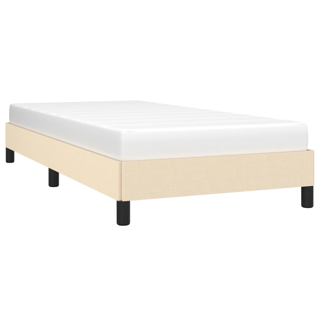 Estrutura de cama em tecido 80x200 cm cor creme