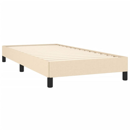 Estrutura de cama em tecido 80x200 cm cor creme