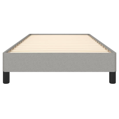 Estrutura de cama 90x190 cm tecido cinza-claro