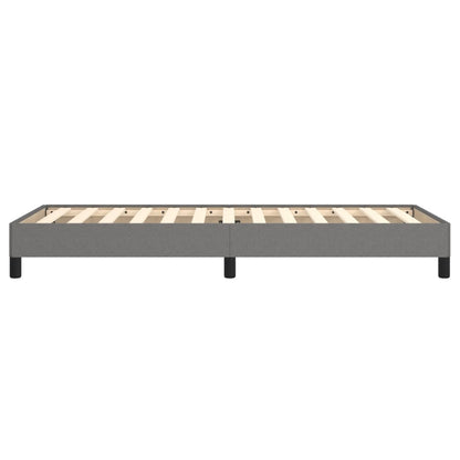 Estrutura de cama 90x190 cm tecido cinzento-escuro