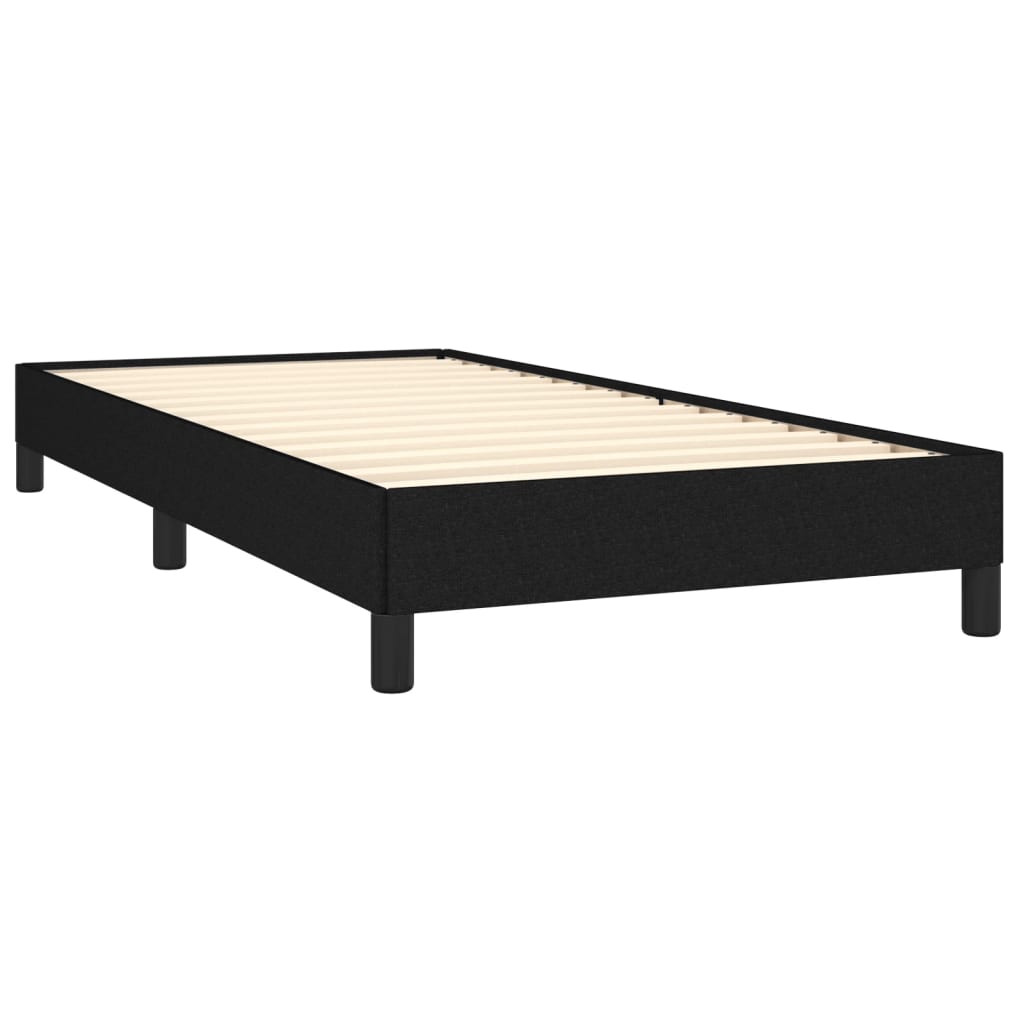 Estrutura de cama 90x190 cm tecido preto