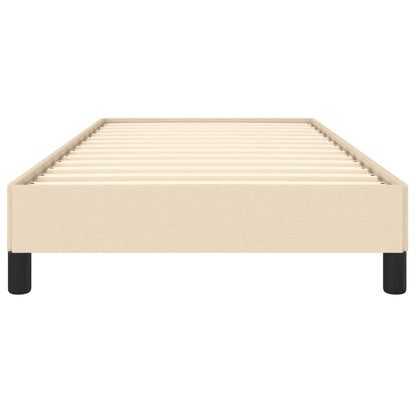 Estrutura de cama 90x190 cm tecido cor creme