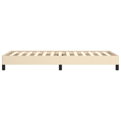 Estrutura de cama 90x190 cm tecido cor creme