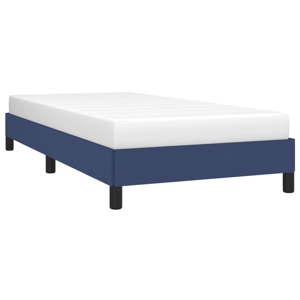 Estrutura de cama 90x190 cm tecido azul