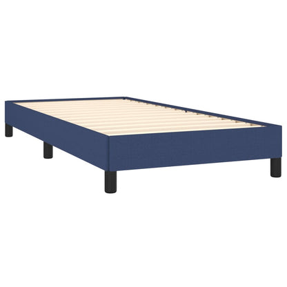 Estrutura de cama 90x190 cm tecido azul