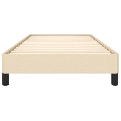 Estrutura de cama 90x200 cm tecido cor creme