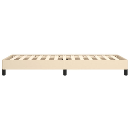 Estrutura de cama 90x200 cm tecido cor creme