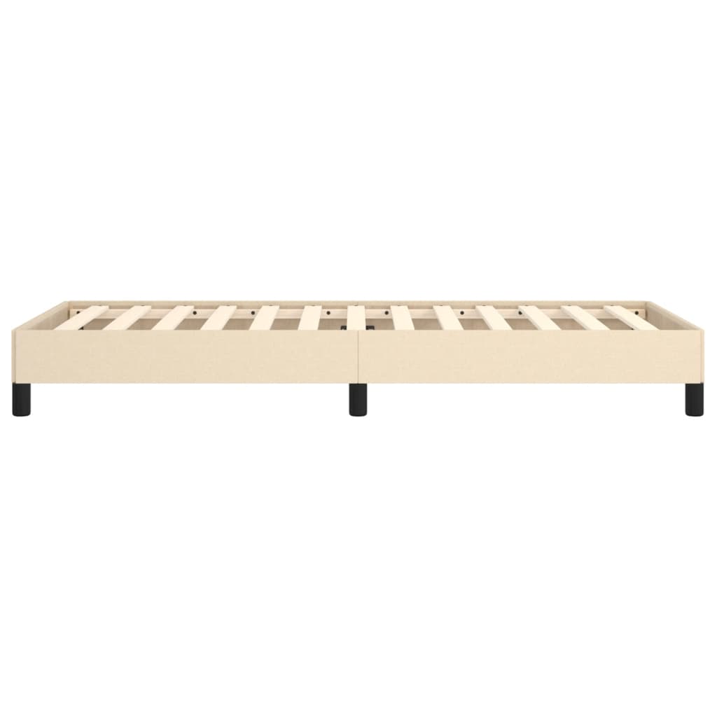 Estrutura de cama tecido 100x200 cm cor creme