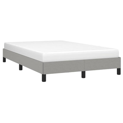 Estrutura de cama 120x200 cm tecido cinza-claro