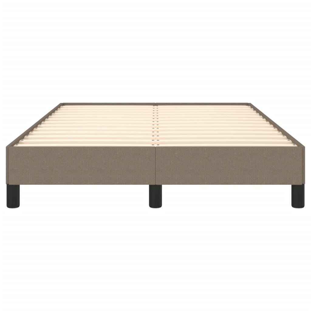 Estrutura de cama 120x200 cm tecido cinza-acastanhado