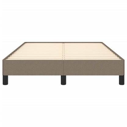 Estrutura de cama 120x200 cm tecido cinza-acastanhado