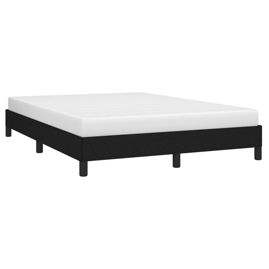 Estrutura de cama 140x190 cm tecido preto