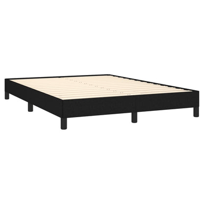 Estrutura de cama 140x190 cm tecido preto