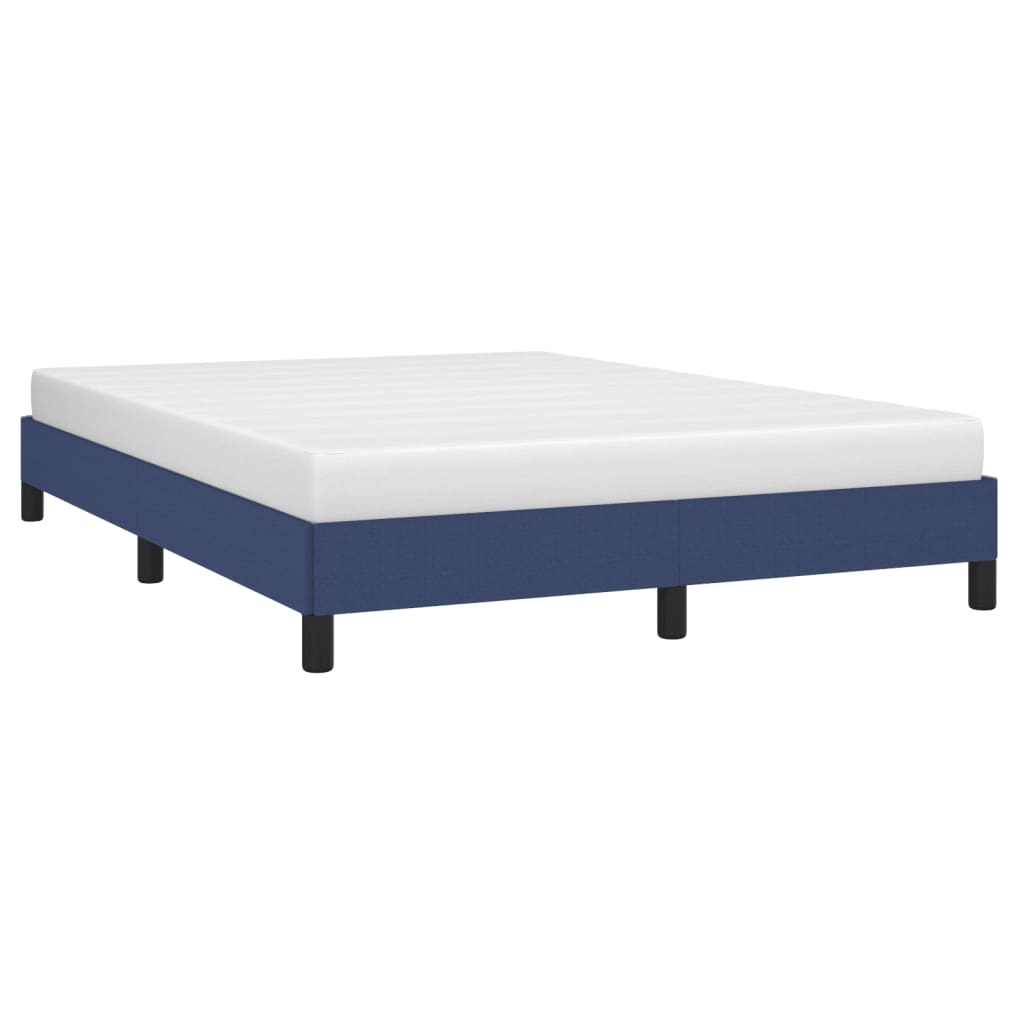 Estrutura de cama 140x190 cm tecido azul