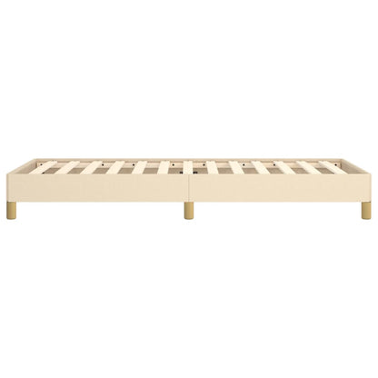 Estrutura de cama 90x190 cm tecido cor creme