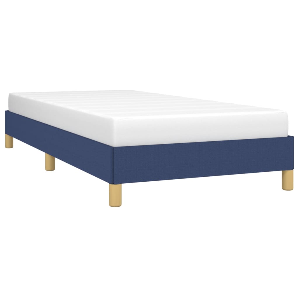 Estrutura de cama 90x190 cm tecido azul