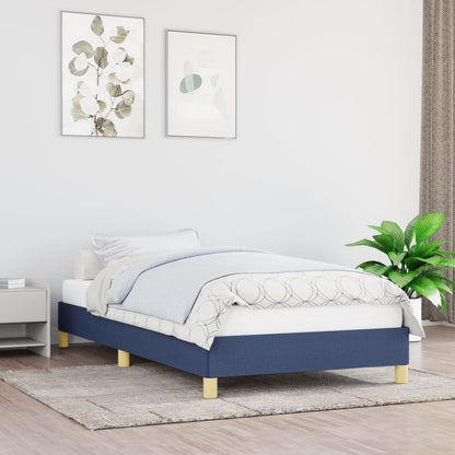 Estrutura de cama 90x190 cm tecido azul