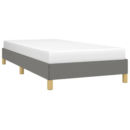 Estrutura de cama 90x200 cm tecido cinzento-escuro