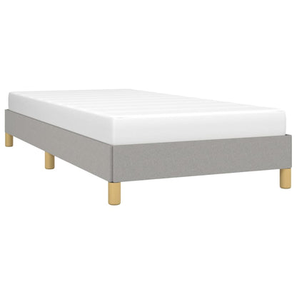 Estrutura de cama 100x200 cm tecido cinza-claro