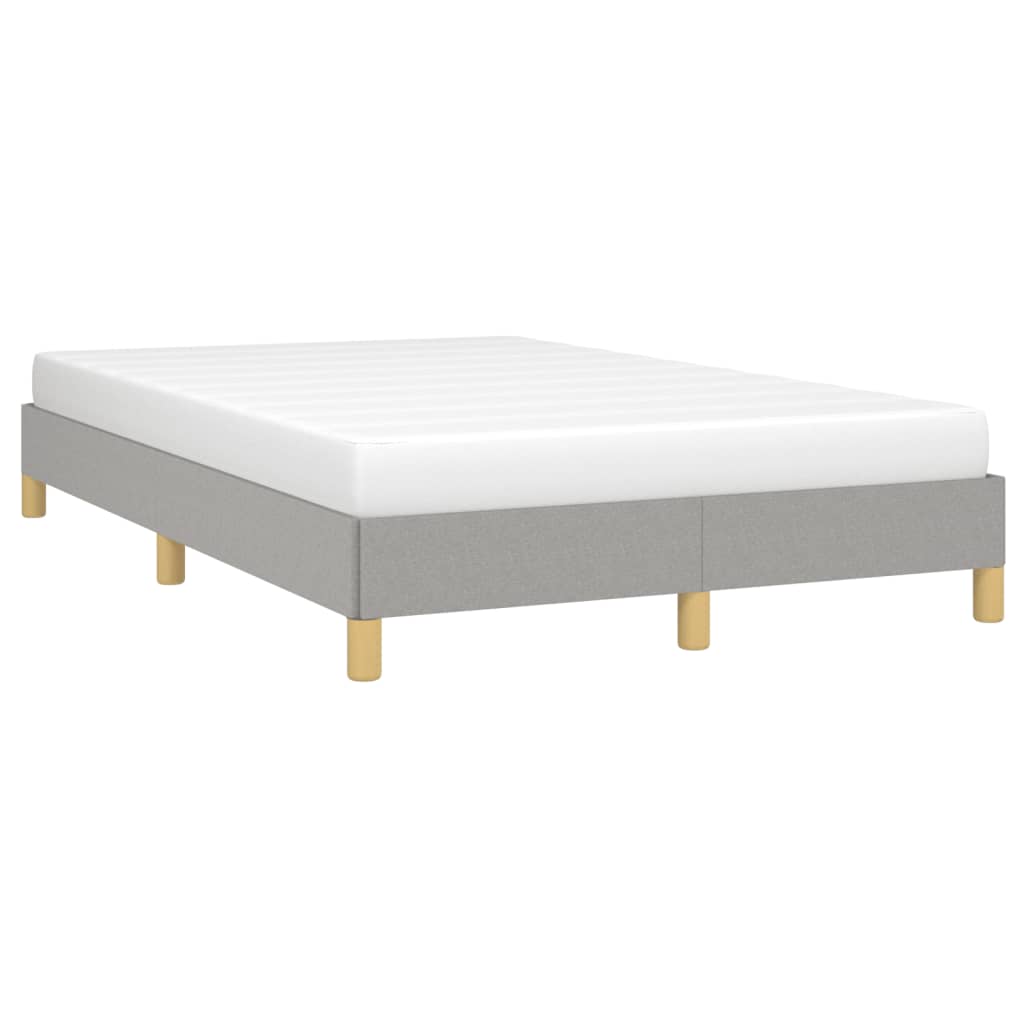 Estrutura de cama 120x200 cm tecido cinza-claro