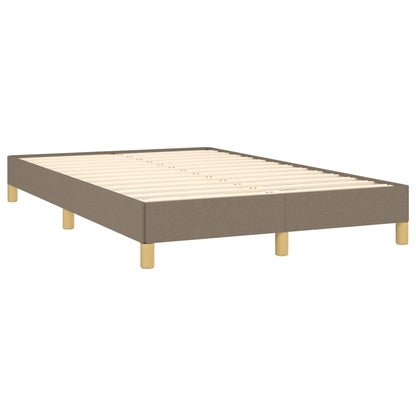 Estrutura de cama 120x200 cm tecido cinza-acastanhado