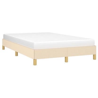 Estrutura de cama 120x200 cm tecido cor creme