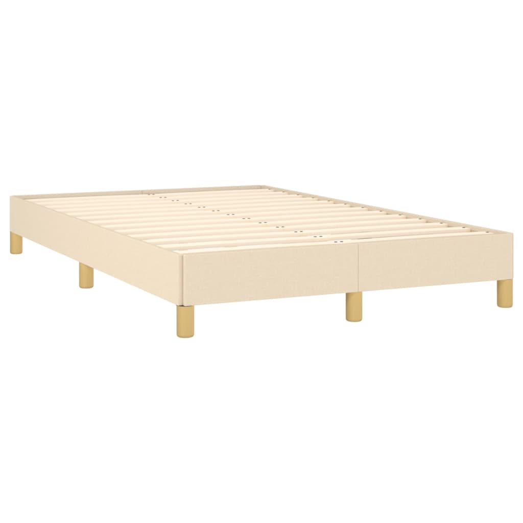 Estrutura de cama 120x200 cm tecido cor creme