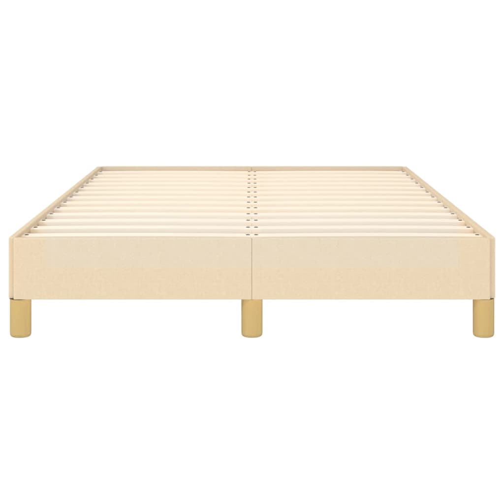 Estrutura de cama 120x200 cm tecido cor creme