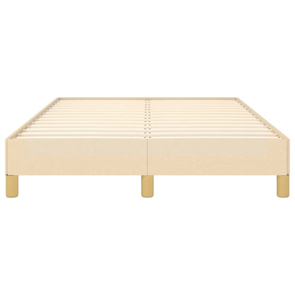 Estrutura de cama 120x200 cm tecido cor creme