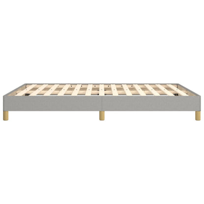 Estrutura de cama 140x190 cm tecido cinza-claro