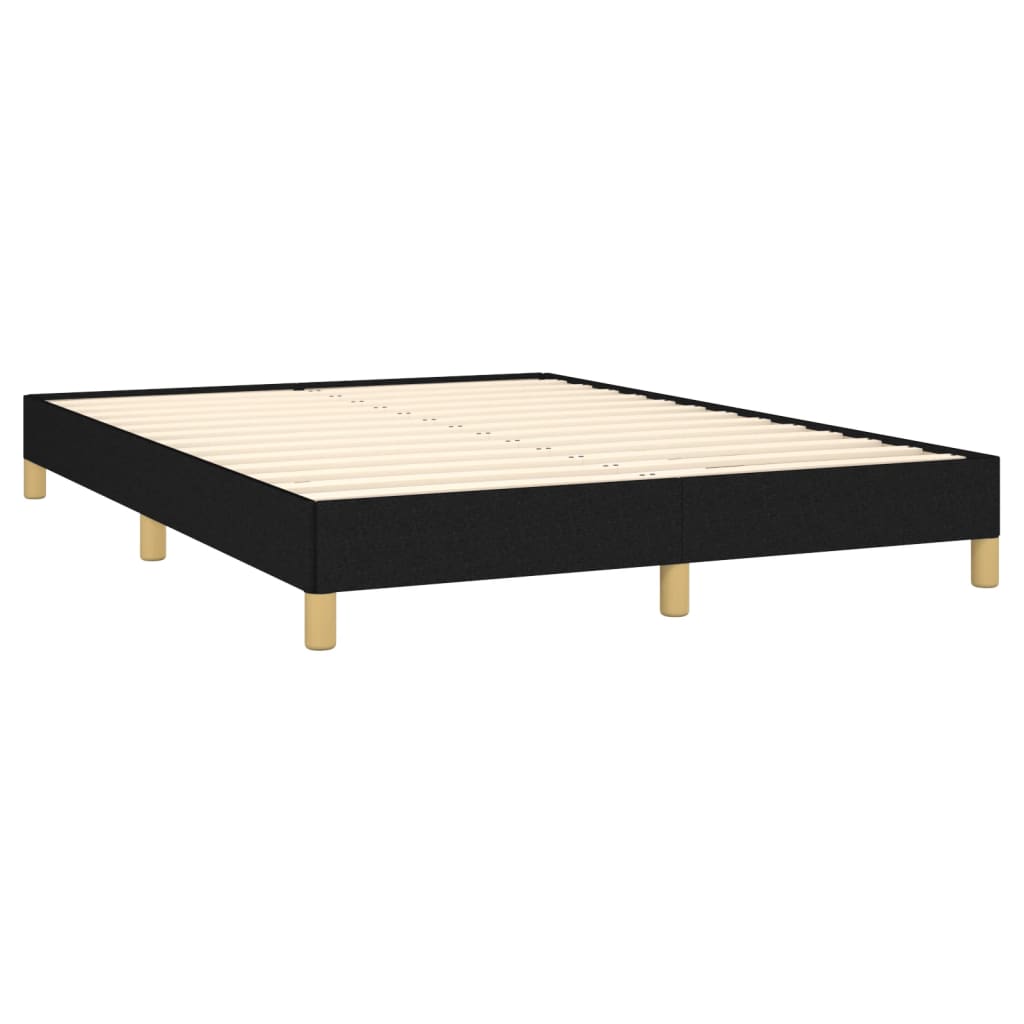 Estrutura de cama 140x190 cm tecido preto