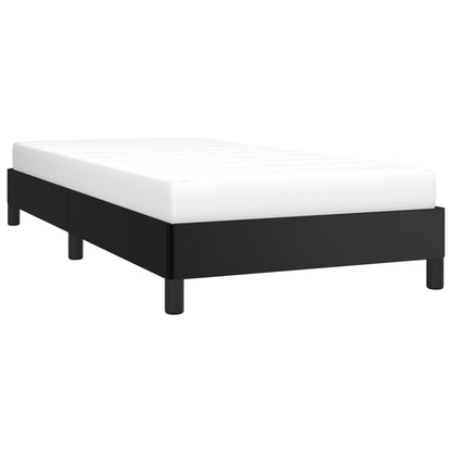 Estrutura de cama 80x200 cm couro artificial preto