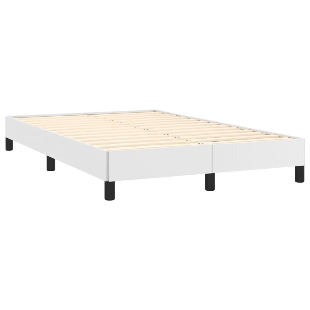 Estrutura de cama 120x200 cm couro artificial branco