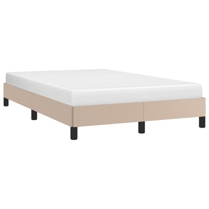 Estrutura de cama 120x200 cm couro artificial cappuccino