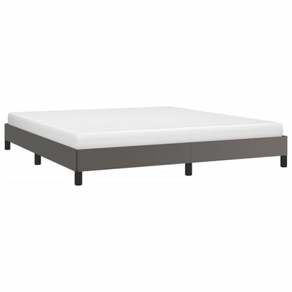 Estrutura de cama 180x200 cm couro artificial cinzento